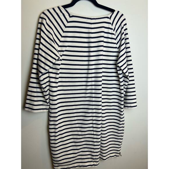 GAP Black and White Striped Midi Dress - Picture 5 of 7